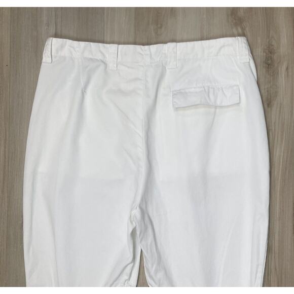 BALENCIAGA Women’s 6 US /36 EU Pants Crop White Y2K Leg Grommets Vintage Rare - Picture 4 of 16